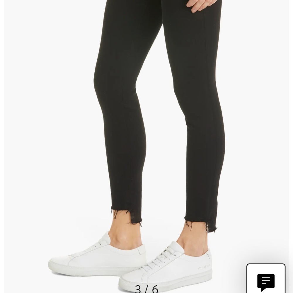 FRAME Le High Skinny Ripped Raw Hem Ankle Jeans